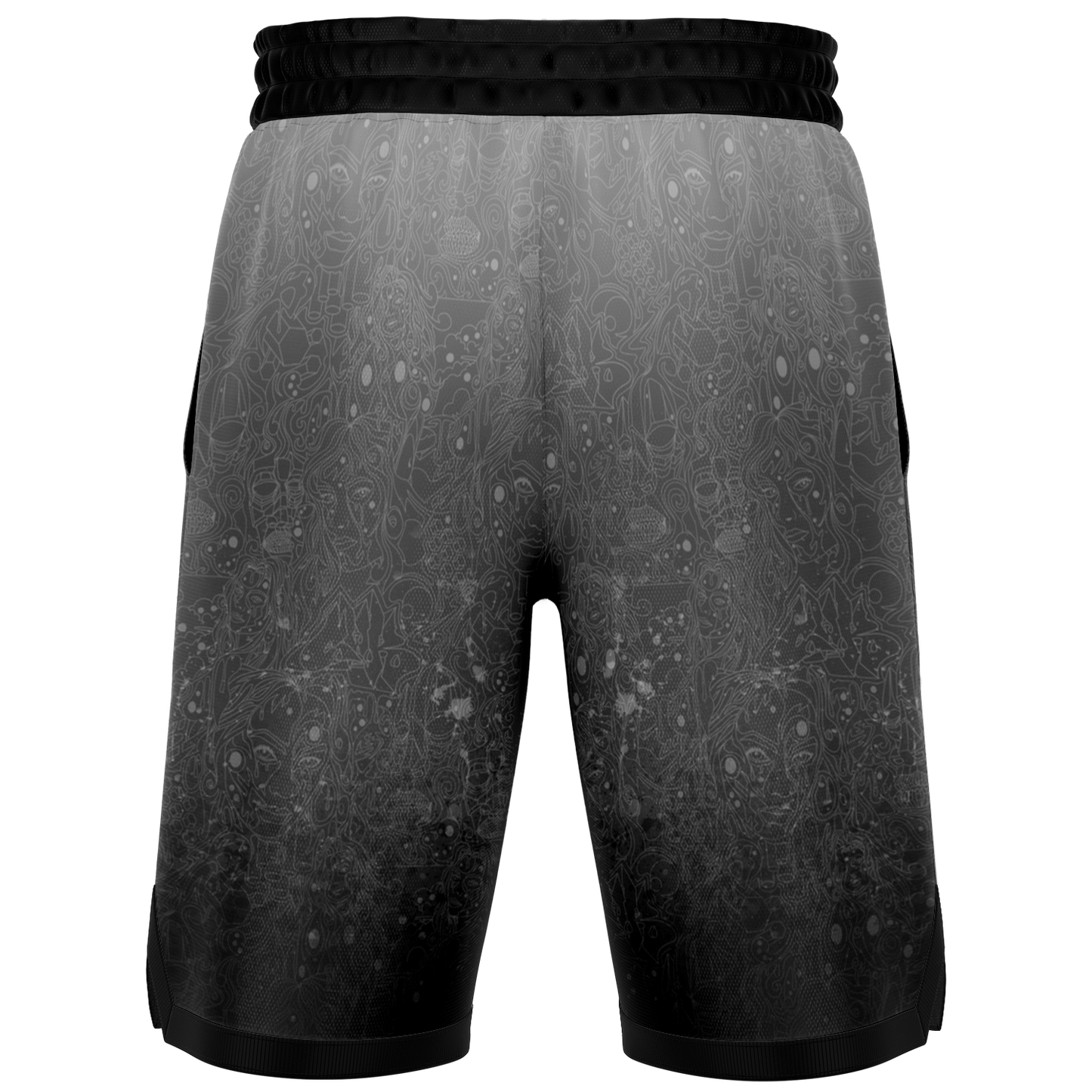The Scene | AOP Basketball Shorts | Silver Patina