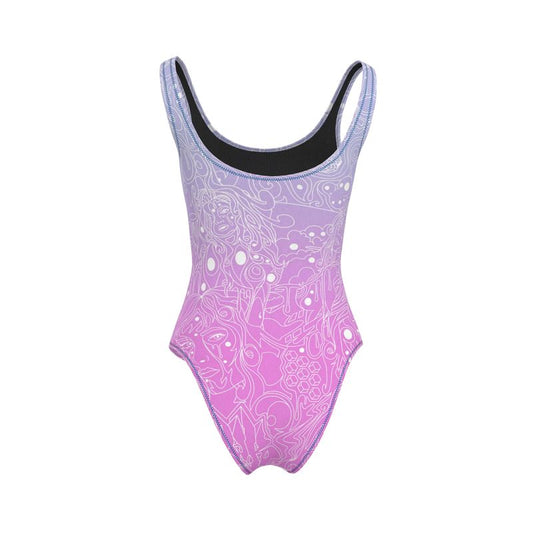 The Scene AOP One Piece Swimsuit - Cotton Candy