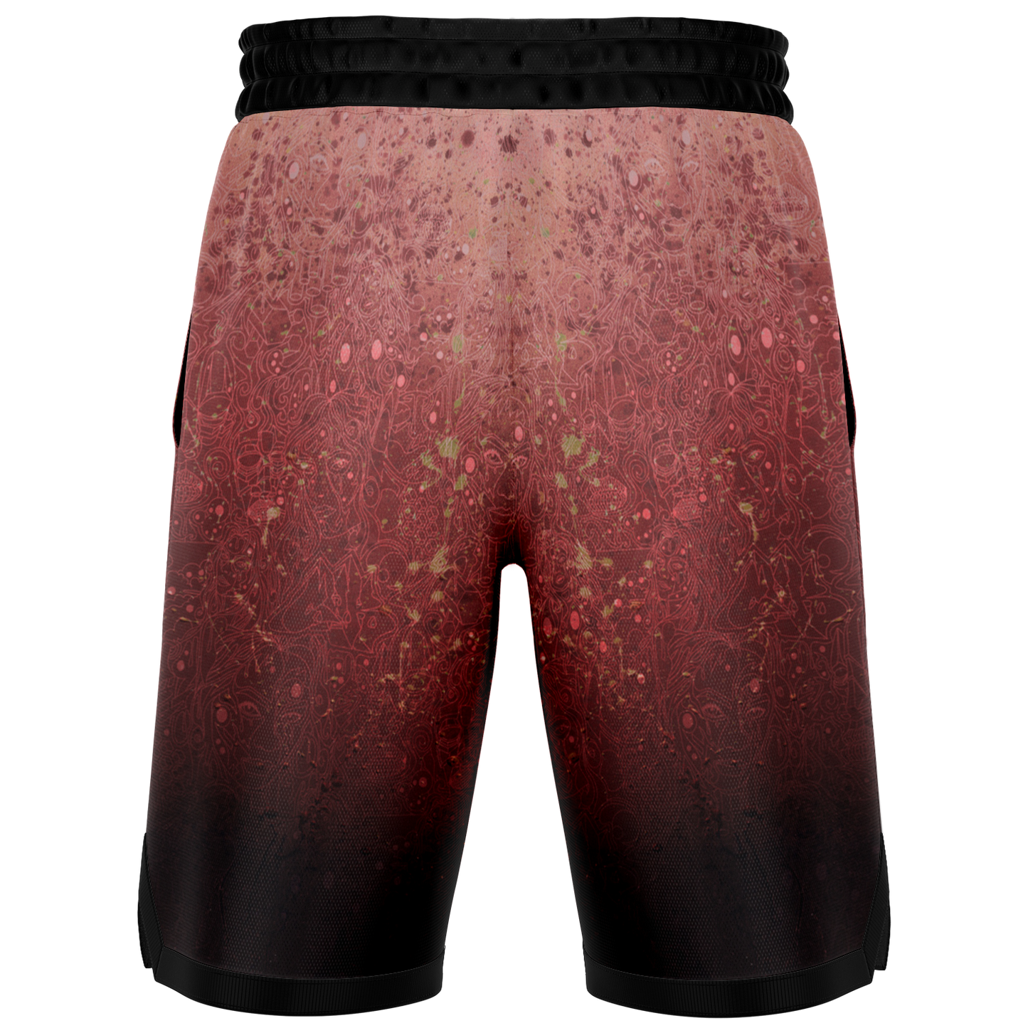 The Scene | AOP Basketball Shorts | Tomato Cream