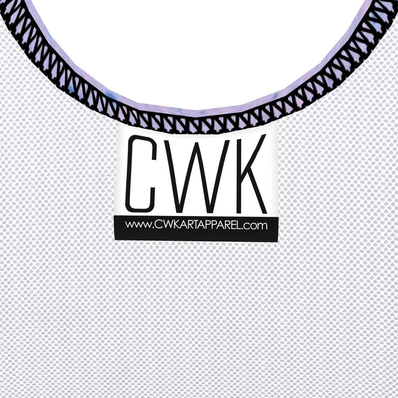 CWK Canvas Drip AOP One Piece Swimsuit - Pastel