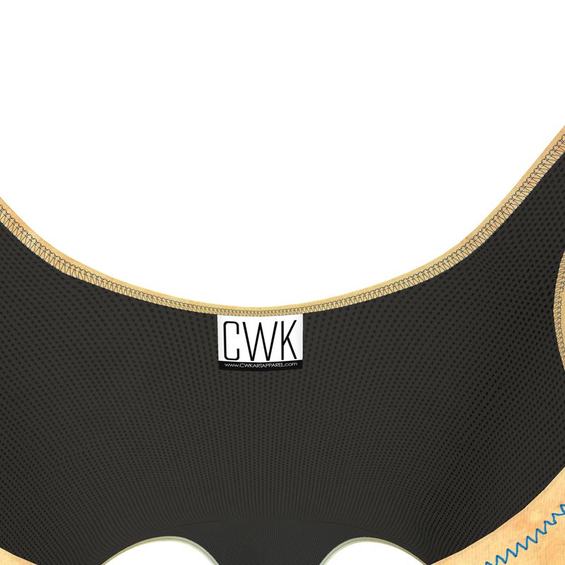 CWK Canvas Drip AOP One Piece Swimsuit - Fire