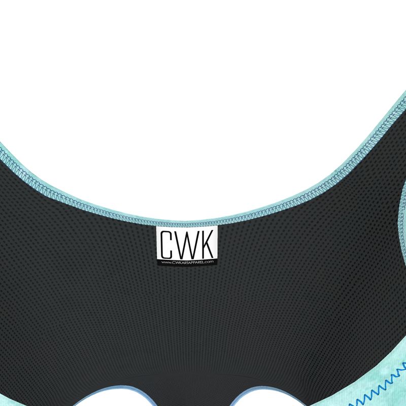 CWK Canvas Drip AOP One Piece Swimsuit - Water