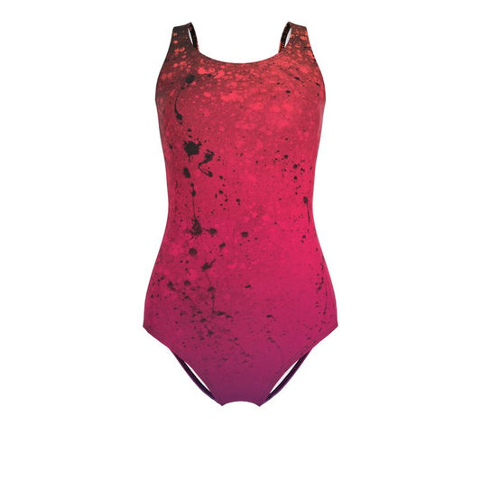 CWK Canvas Drip AOP One Piece Swimsuit - Thermal