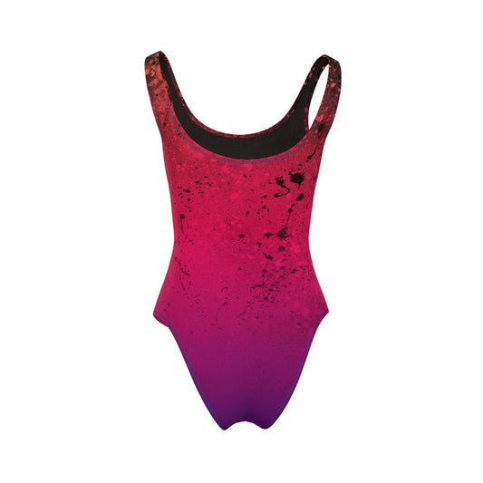 CWK Canvas Drip AOP One Piece Swimsuit - Thermal