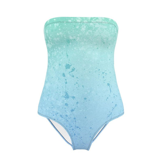 Canvas Drip | Strapless Swimsuit | Water