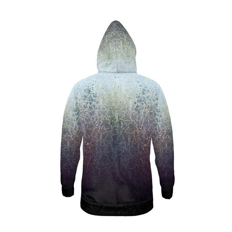 Above the Clouds | AOP Hoodie | Lavender Sky