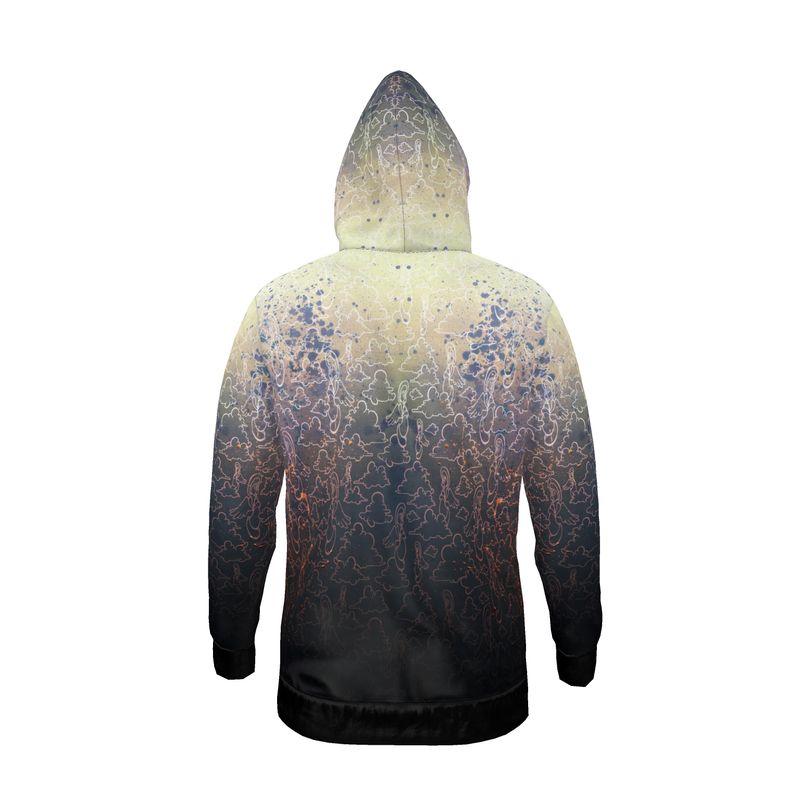 Above the Clouds | AOP Hoodie | Orange Dream