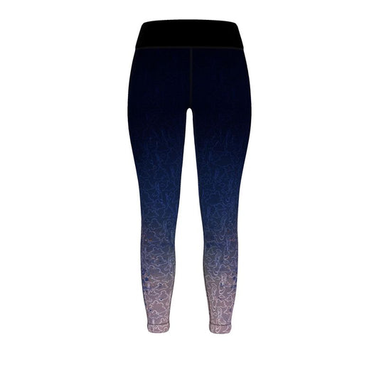 Above the Clouds | AOP Sport Leggings | Concord Dawn