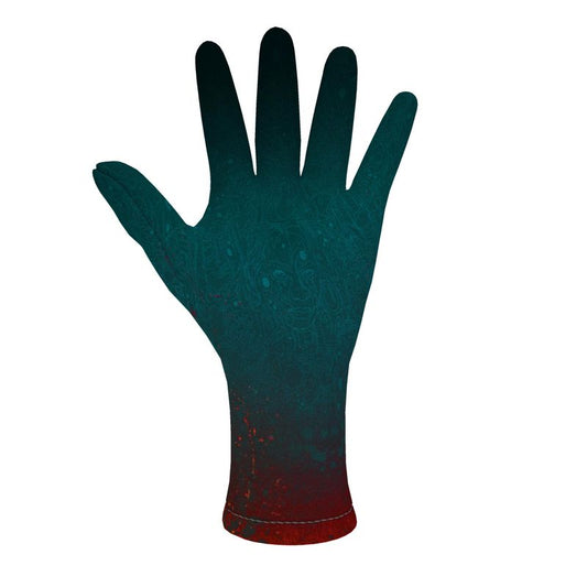 The Scene | Fleece Gloves | Teal Coral