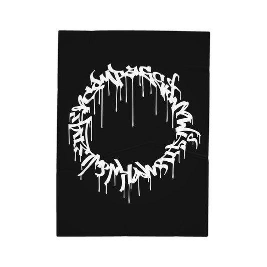 The Scene AOP | Double Sided Blanket | Grayscale