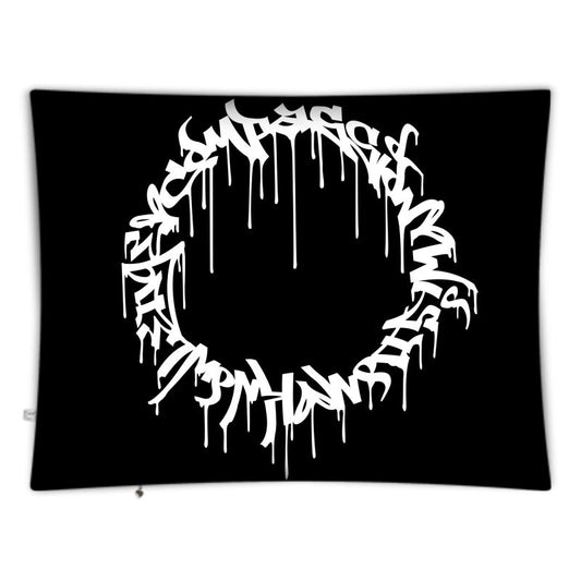 The Scene AOP | Floor Pillow Cover | Grayscale