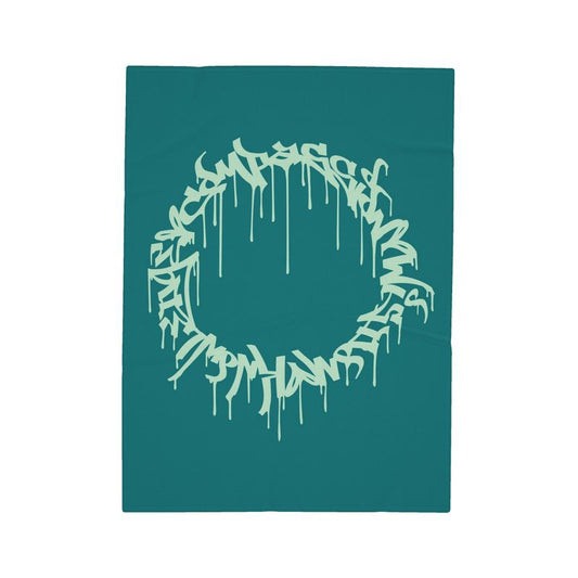 The Scene AOP | Double Sided Blanket | Seafoam