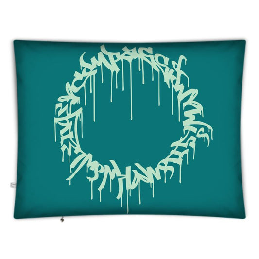 The Scene AOP | Floor Pillow Cover | Seafoam