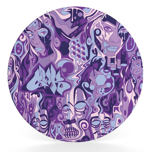 The Scene AOP | Decorative Plate | Lavender