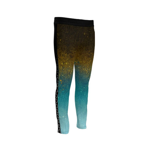 The Scene AOP | Track Pants | Gold Patina