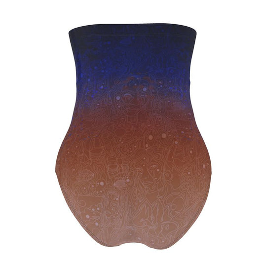 The Scene | Strapless Swimsuit | Acid Sky