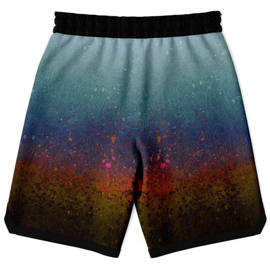The Scene | AOP Basketball Shorts | Rainbow Patina