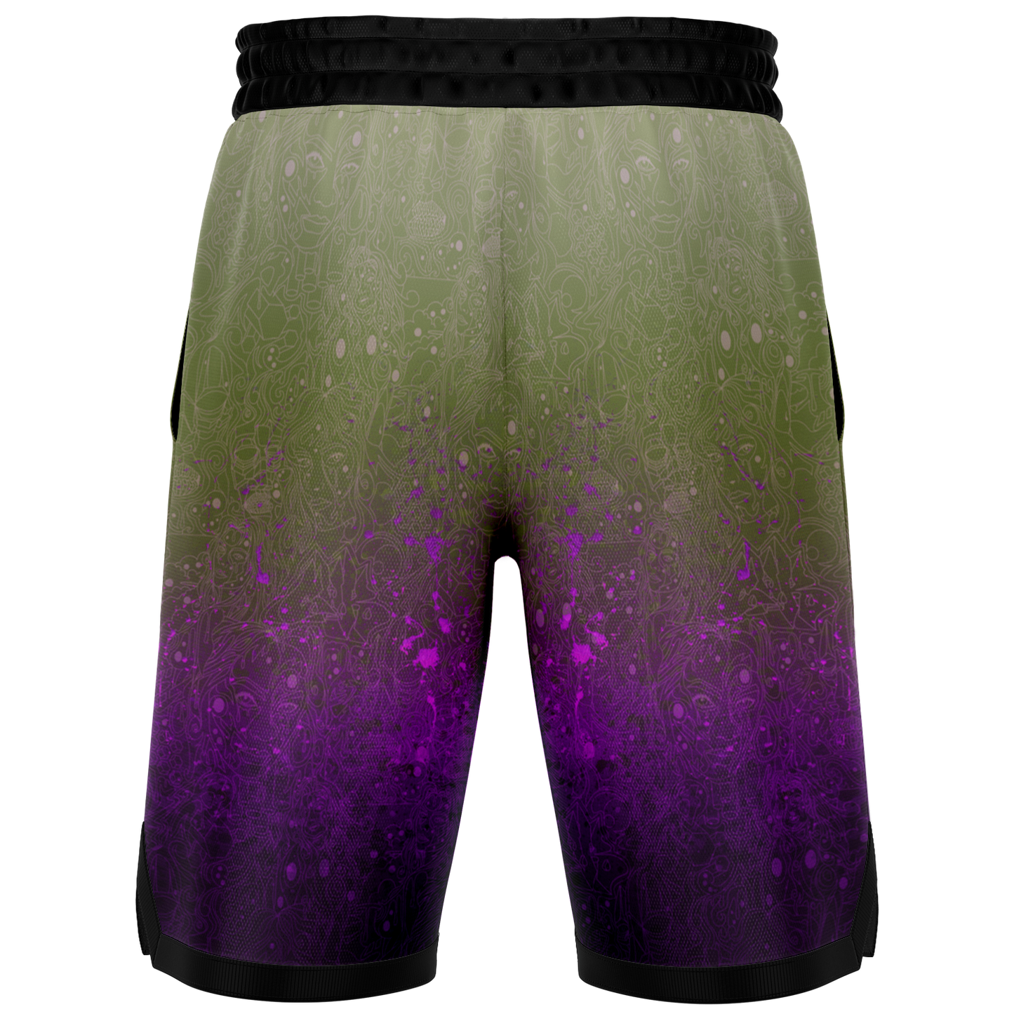 The Scene | AOP Basketball Shorts | Acid Rain