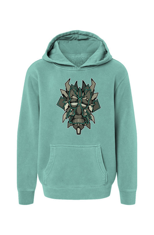 Aarow Face - Mint Youth Pigment-Dyed Hoodie
