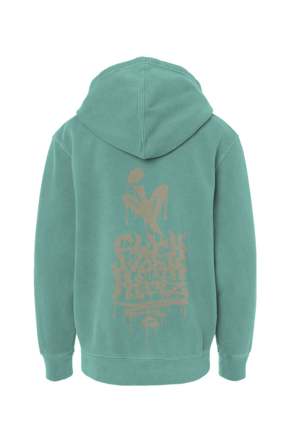 Aarow Face - Mint Youth Pigment-Dyed Hoodie