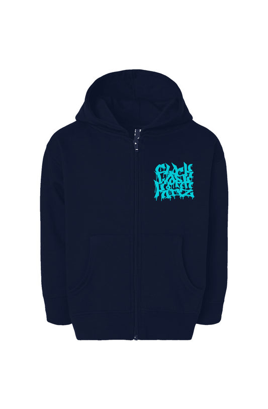 CWK Graff Canvas V2 - Blue Toddler Full-Zip Fleece Hoodie