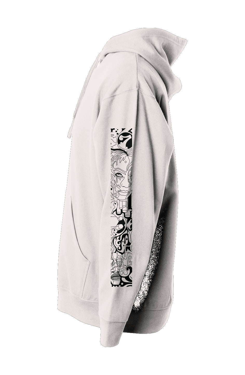 Compassion Crown of Thorns | Pullover Hoodie | Black Embroidered