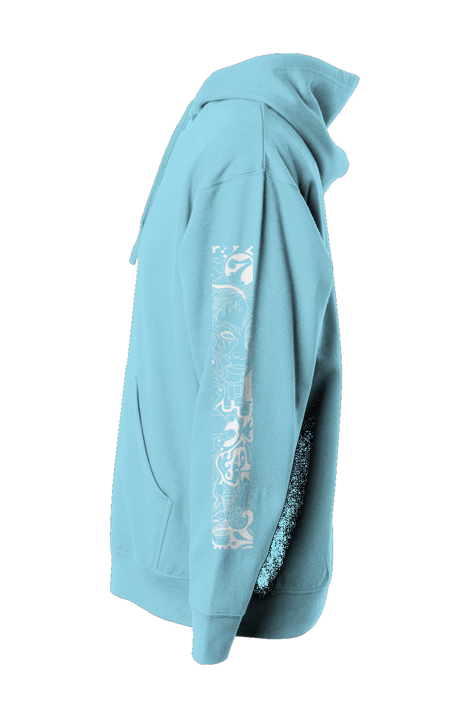 Compassion Crown of Thorns | Pullover Hoodie | White Embroidered
