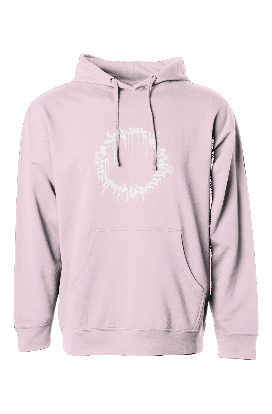 Compassion Crown of Thorns | Pullover Hoodie | White Embroidered