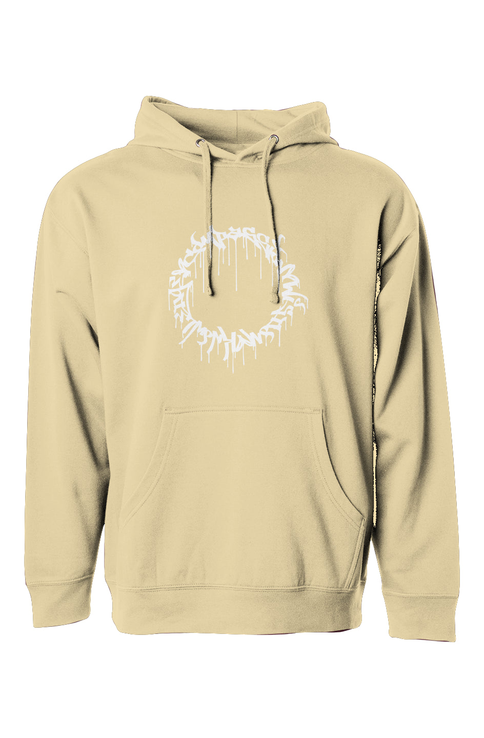 Compassion Crown of Thorns | Pullover Hoodie | White Embroidered