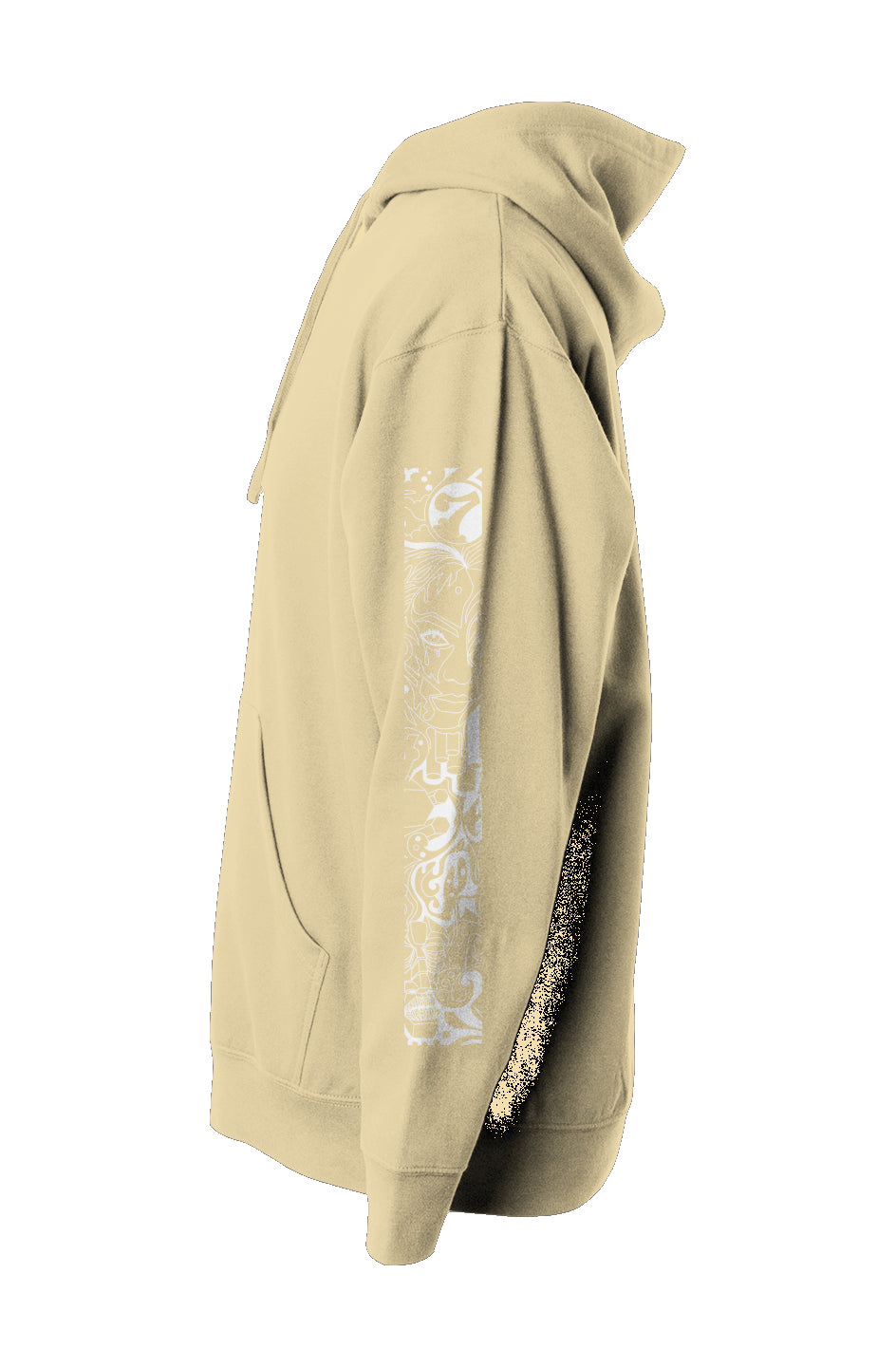 Compassion Crown of Thorns | Pullover Hoodie | White Embroidered