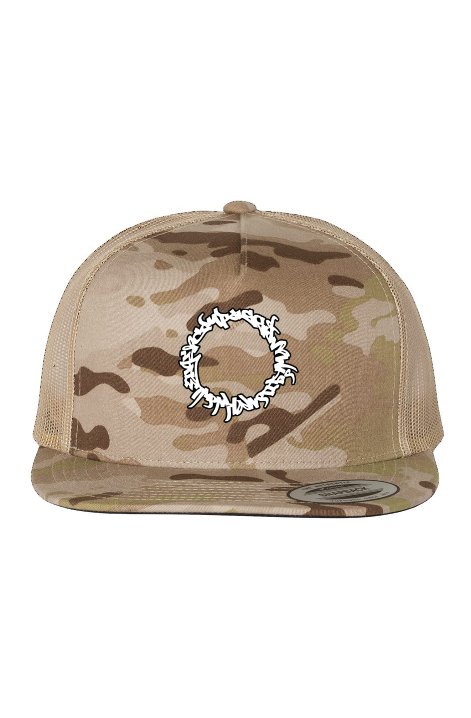 CWK Halo | Arid/Tan Camo Trucker | Black/White