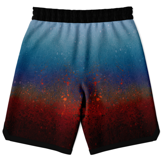 The Scene | AOP Basketball Shorts | Iron Patina