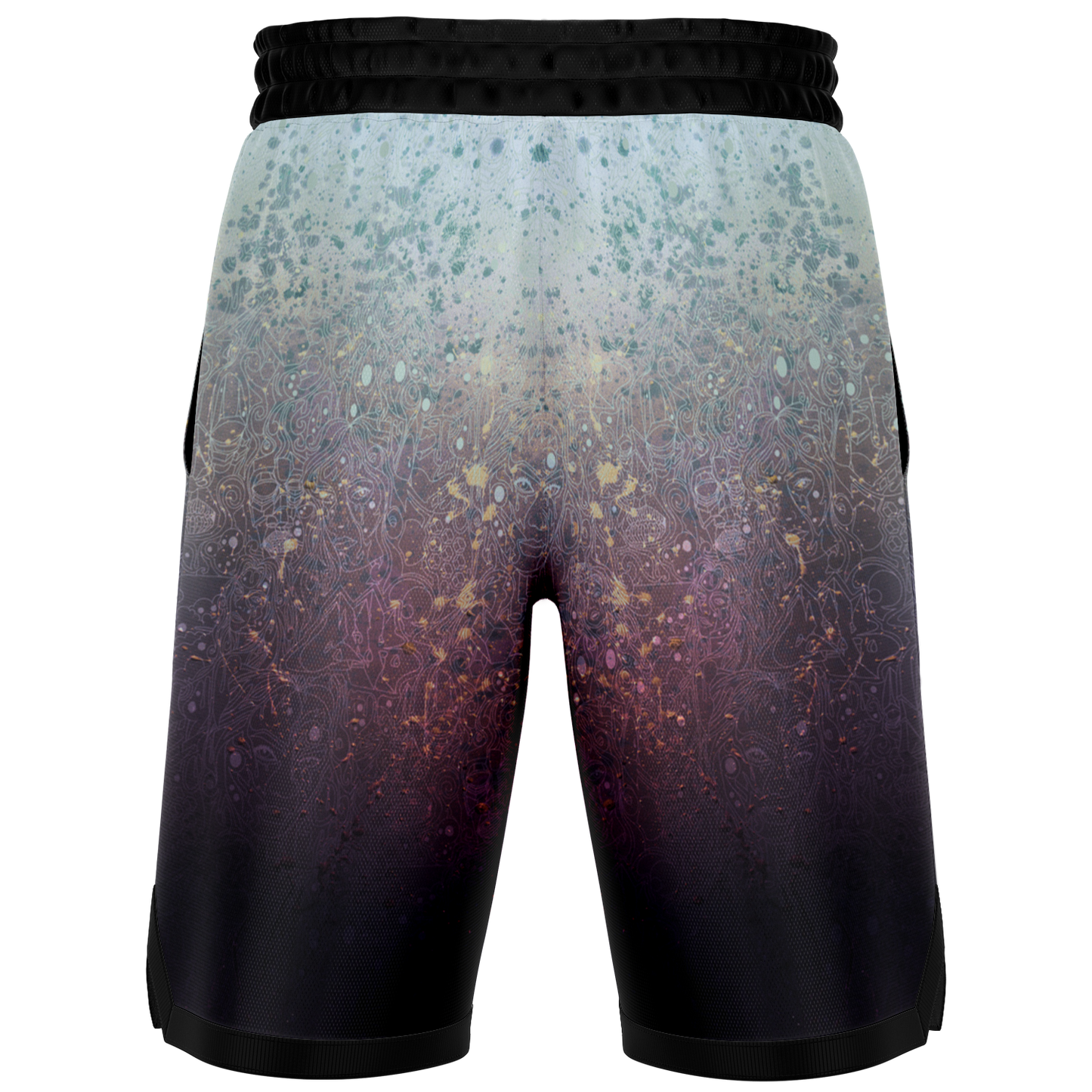 The Scene | AOP Basketball Shorts | Lavender Sky