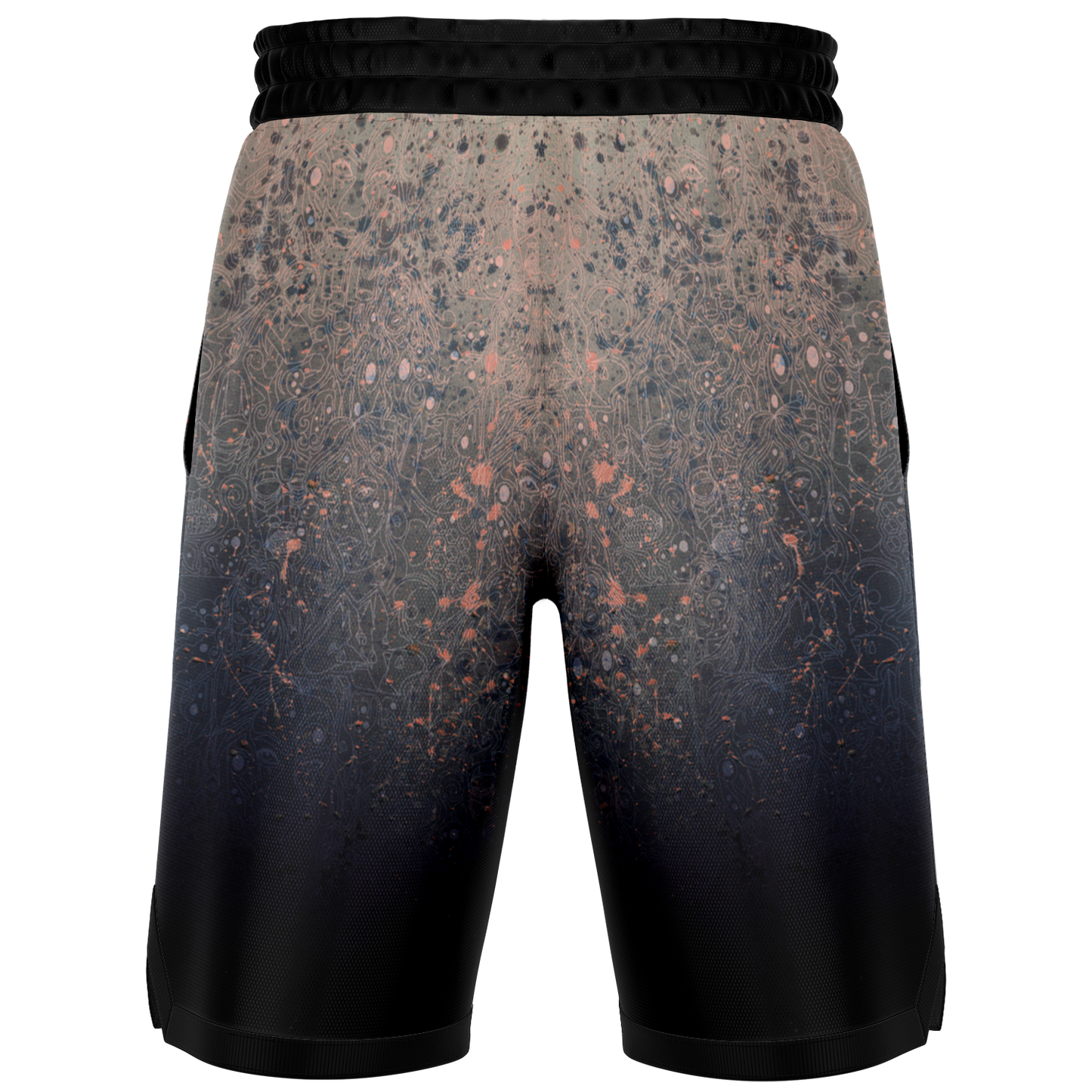 The Scene | AOP Basketball Shorts | Orange Dream