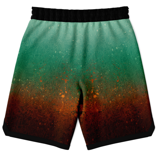 The Scene | AOP Basketball Shorts | Copper Patina