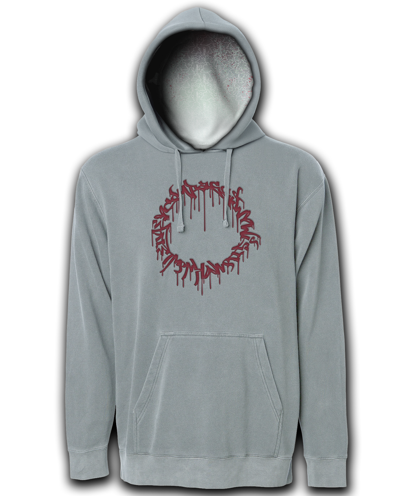 Above the Clouds | Lined Embroidered Hoodie | BC Ice