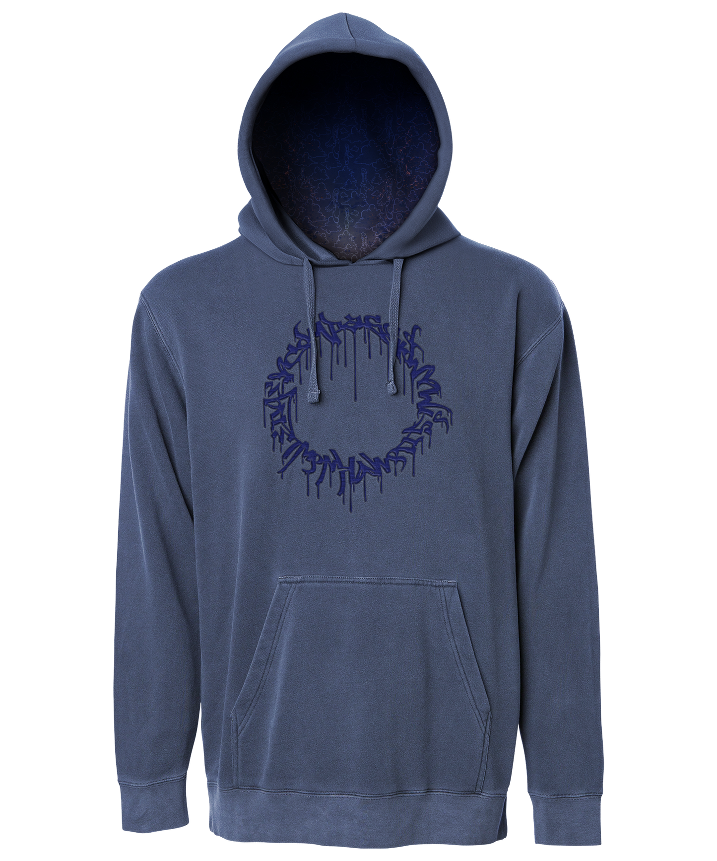 Above the Clouds | Lined Embroidered Hoodie | Concord Dawn