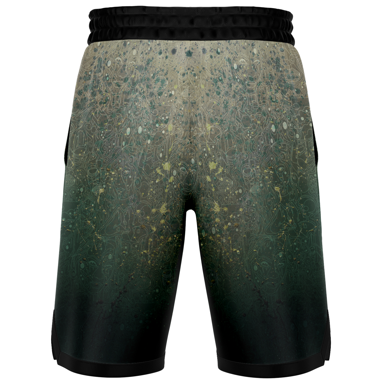 The Scene | AOP Basketball Shorts | Forest Sand