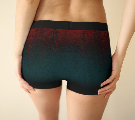 The Scene | AOP BoyShorts | Coral