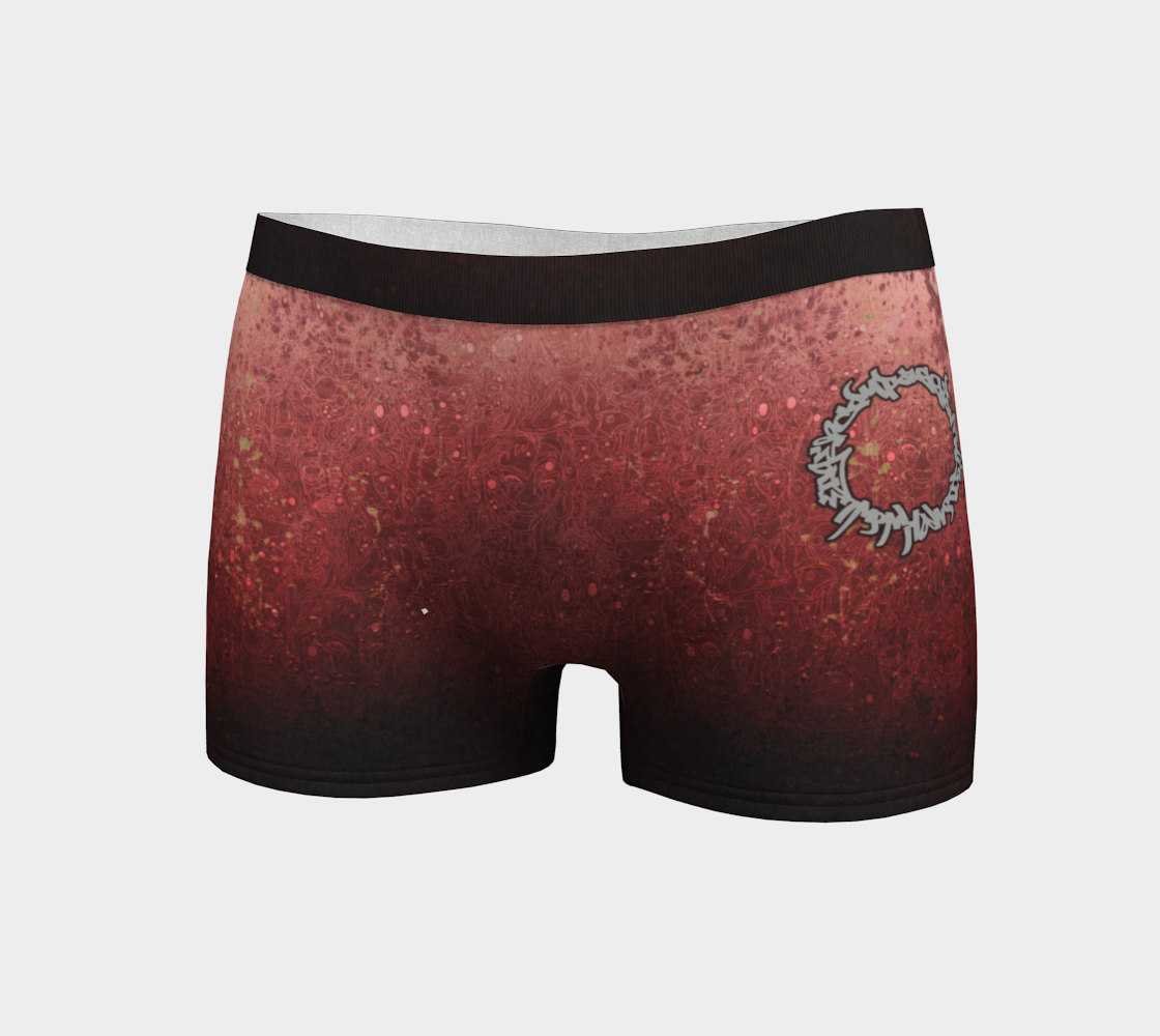 The Scene | AOP BoyShorts | Tomato Cream