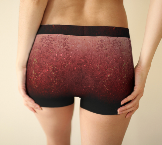 The Scene | AOP BoyShorts | Tomato Cream