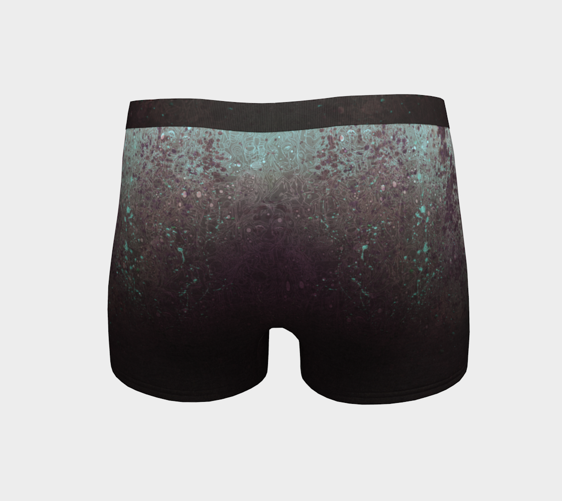 The Scene | AOP BoyShorts | Plum Cyan