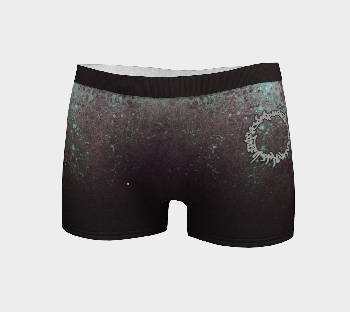The Scene | AOP BoyShorts | Plum Cyan