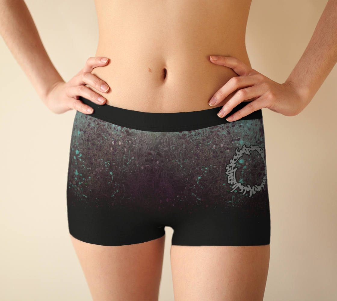 The Scene | AOP BoyShorts | Plum Cyan