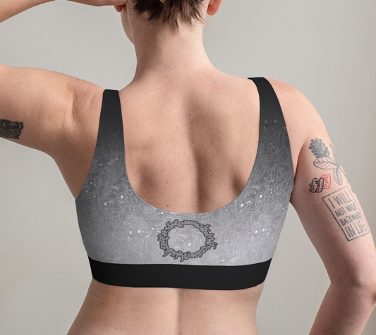 The Scene | AOP SportsBra | Gray-Dient