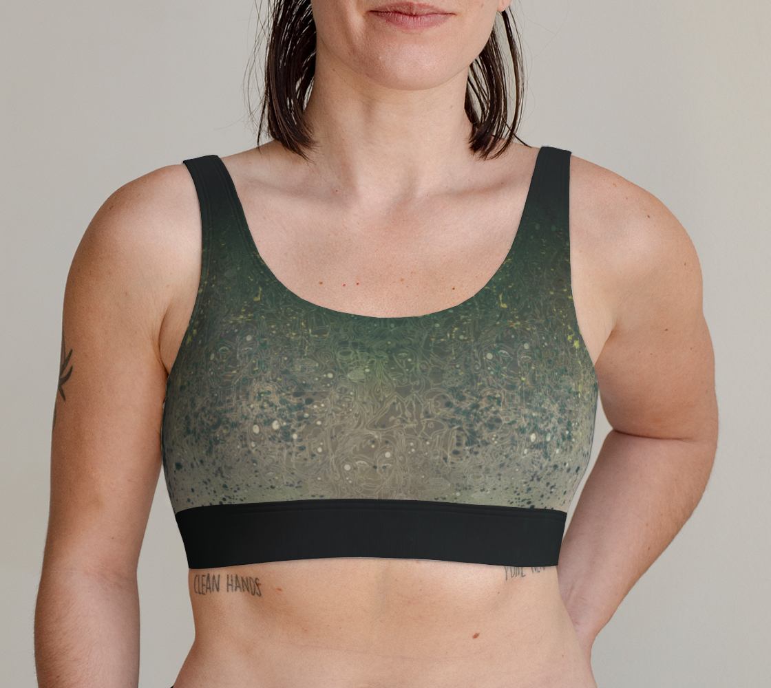 The Scene | AOP SportsBra | Forest Sand