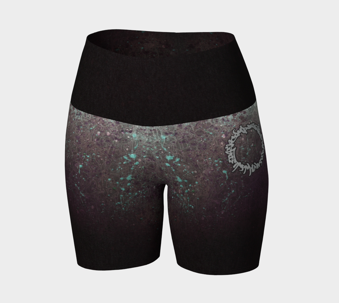 The Scene | AOP YogaShorts | Plum Cyan