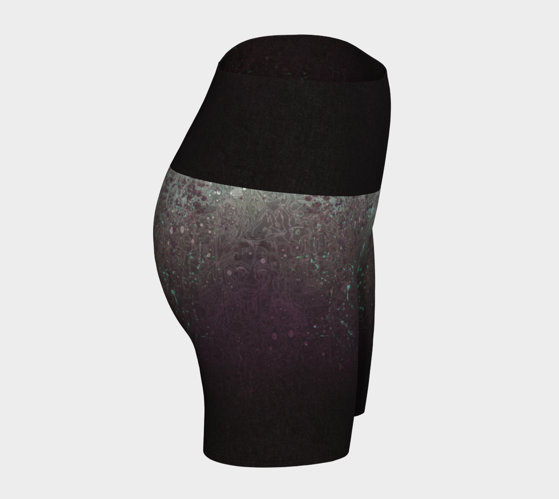 The Scene | AOP YogaShorts | Plum Cyan