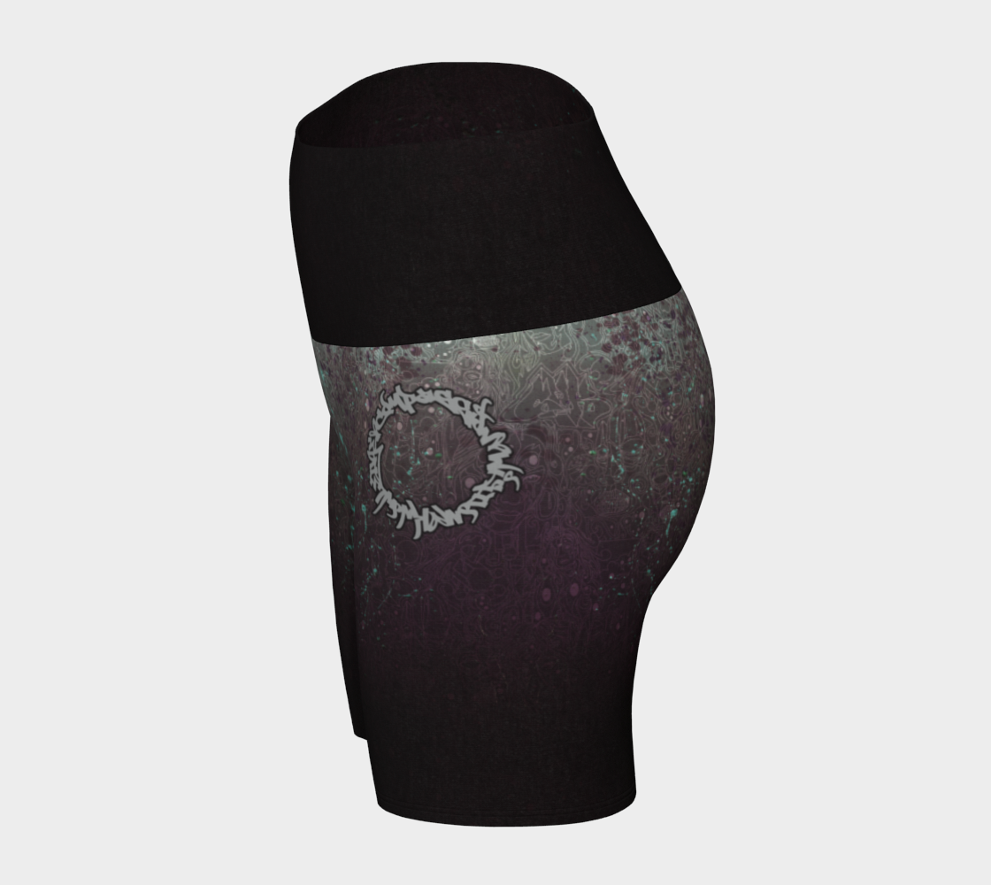 The Scene | AOP YogaShorts | Plum Cyan