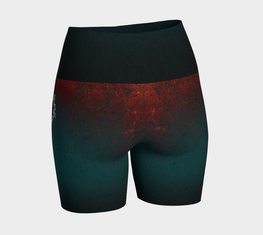 The Scene | AOP YogaShorts | Coral
